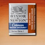 Winsor & Newton Cotman Watercolour Paint Half Pan Burnt Sienna preview