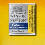 Winsor & Newton Cotman Watercolour Paint Half Pan Cadmium Yellow Hue preview