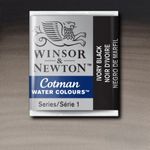 Winsor & Newton Cotman Watercolour Paint Half Pan Ivory Black preview