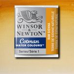 Winsor & Newton Cotman Watercolour Paint Half Pan Raw Sienna preview