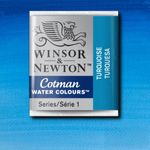 Winsor & Newton Cotman Watercolour Paint Half Pan Turquoise preview