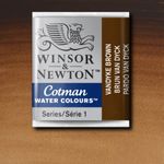 Winsor & Newton Cotman Watercolour Paint Half Pan Vandyke Brown preview