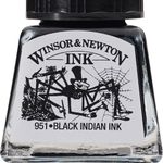 Winsor & Newton Drawing Inks 14ml Bottles Black Indian Ink preview