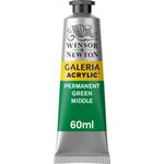 Winsor & Newton Galeria Acrylics 60ml Tube Permanent Green Middle preview