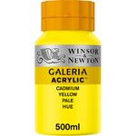 Winsor & Newton Galeria Acrylics 500ml Pot Cadmium Yellow Pale Hue preview