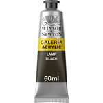 Winsor & Newton Galeria Acrylics 60ml Tube Lamp Black preview