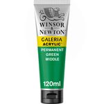 Winsor & Newton Galeria Acrylics 120ml Tube Permanent Green Middle preview