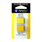 Daler Rowney Aquafine Watercolour Half Pan Twin Sets Lemon Yellow/Cadmium Yellow Hue preview