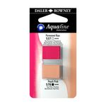 Daler Rowney Aquafine Watercolour Half Pan Twin Sets Permanent Rose/Peach Pink preview