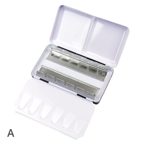Lightweight Metal Tin Watercolour Boxes 12 Half Pan/6 Full Pan