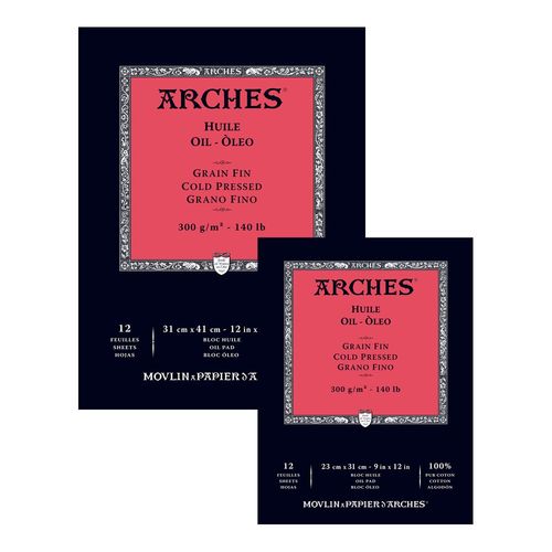 Arches Huile Oil Painting Paper Pads 12" x 16"