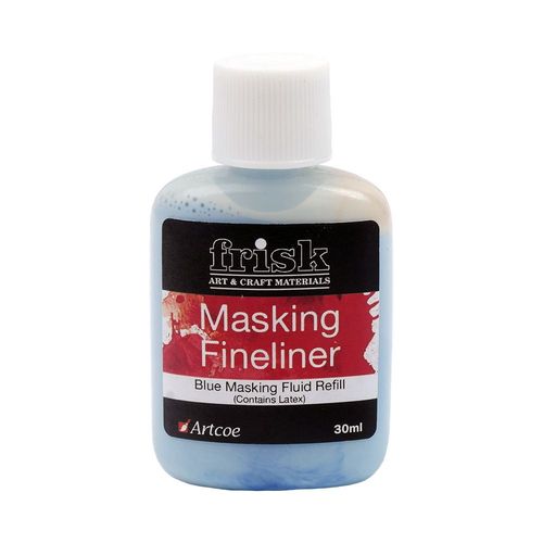 Frisk Blue Masking Fluid Fineliner 30ml 30ml Refill Bottle