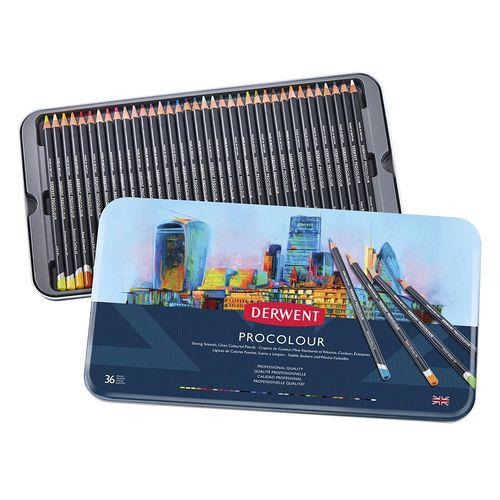 Derwent Procolour Pencil Tins Tin of 36