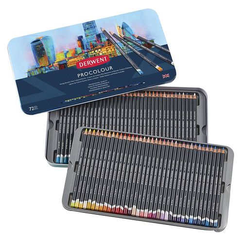 Derwent Procolour Pencil Tins Tin of 72