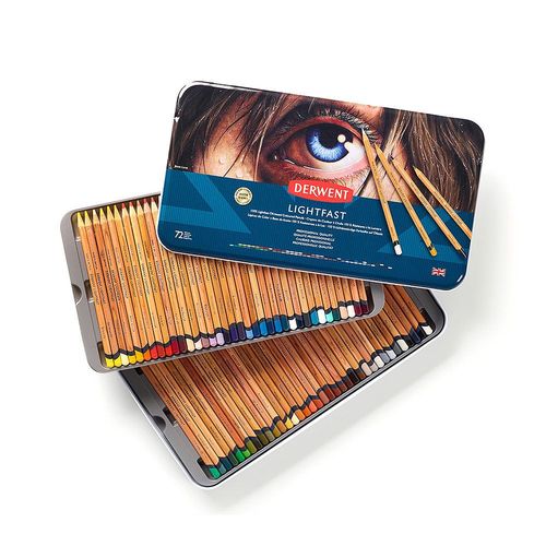 Derwent Lightfast Pencil Tins Tin of 72