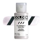 Golden Fluid Acrylic Colours 30ml C.T. Interference Green-Blue preview