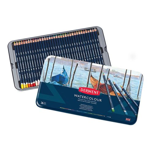 Derwent Watercolour Pencil Tins Tin of 36