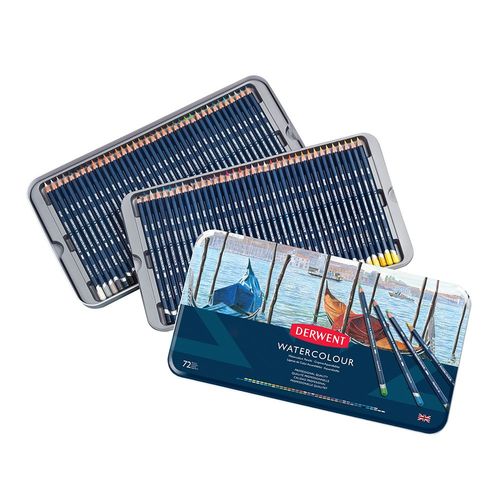 Derwent Watercolour Pencil Tins Tin of 72