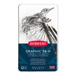 Derwent Graphic Pencils Tins of 12 Soft (H-9B) preview