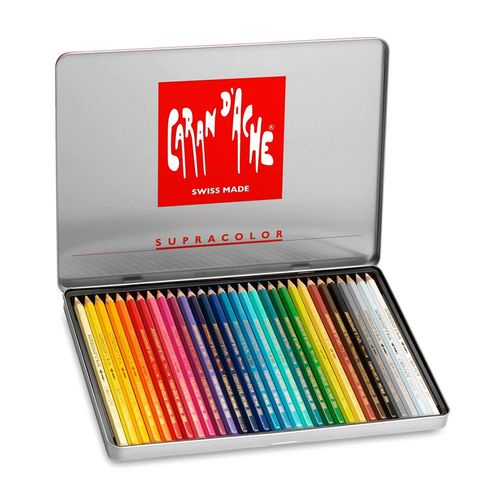 Caran d'Ache Supracolor Soft Aquarelle Pencils Tin of 30