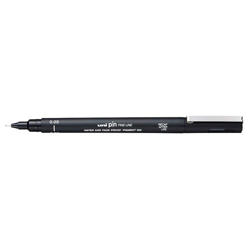 Uni Pin Fine Line Pens from Uni-Ball Black 0.03mm