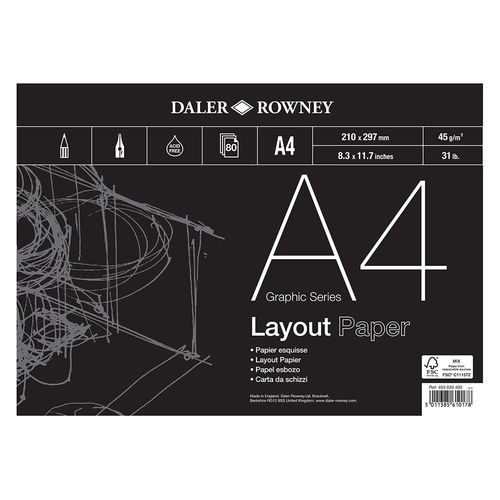 Daler Rowney Layout Pads A4