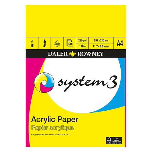 System 3 Acrylic Pads A4