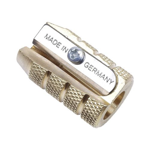 M+R Professional Solid Brass Bullet Pencil Sharpener