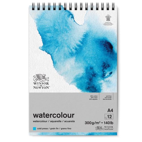 Winsor & Newton Watercolour Paper Pads Spiral A4
