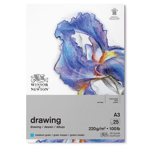 Winsor & Newton Medium Surface Drawing Pads Gummed 220gsm A3