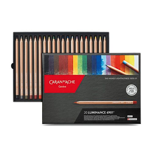 Caran d'Ache Luminance Pencil Box 20 Assorted Pencils