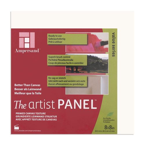 Ampersand Artists Canvas Texture Panels 8"x8"
