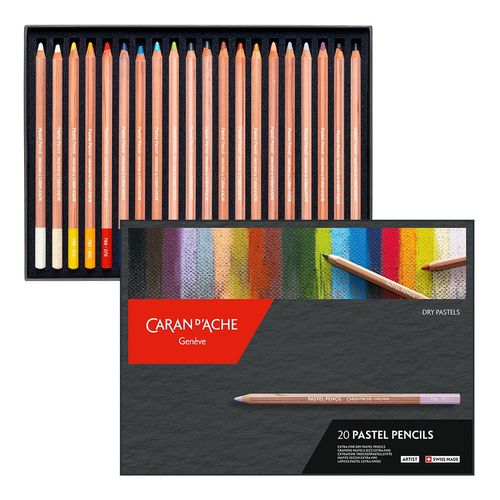 Caran d'Ache Pastel Pencil Box Sets 20 Colours
