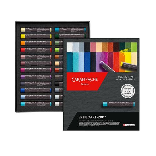 Caran d’Ache Neoart 6901 Wax Oil Pastel Sets Set of 24