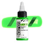 Golden High Flow Acrylic Paint 30ml Fluorescent Green preview