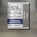 Winsor & Newton Cotman Watercolour Paint Half Pan Pewter preview
