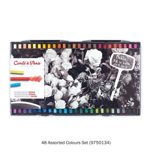 Conte Carres Sets 48 Assorted Colours