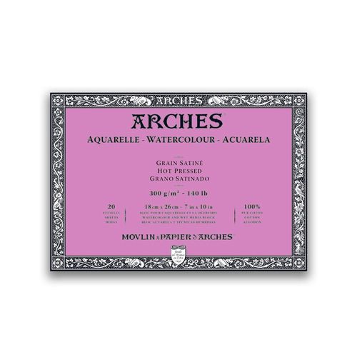 Arches 140lb Watercolour Paper Blocks HP 7"x10"