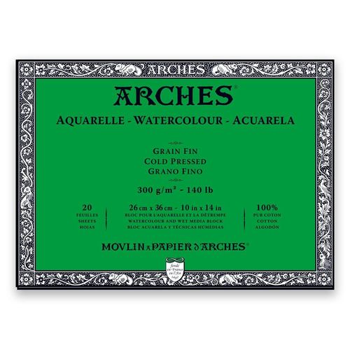 Arches 140lb Watercolour Paper Blocks NOT 10"x14"