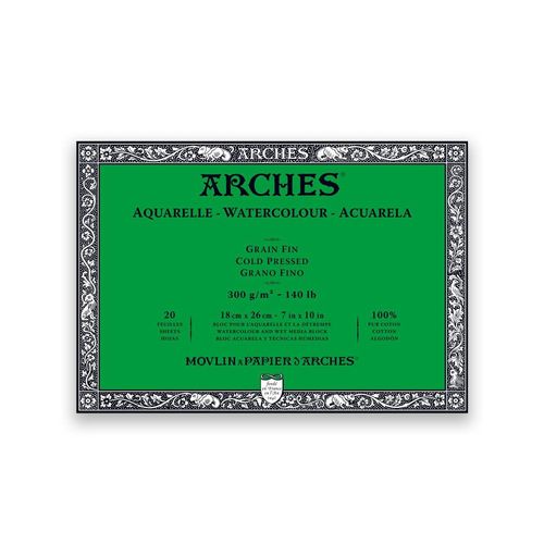 Arches 140lb Watercolour Paper Blocks NOT 7"x10"