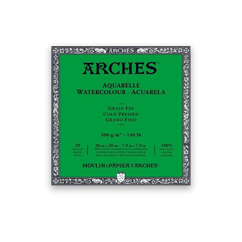 Arches 140lb Watercolour Paper Blocks NOT 8"x8"