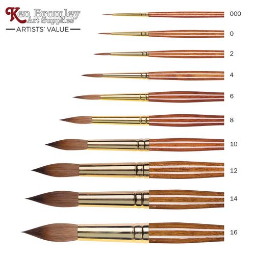 Bromleys Artists' Value Kolinsky Sable Round Brush 8