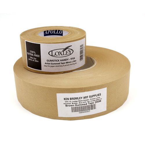 Brown Gummed Paper Tape 200m