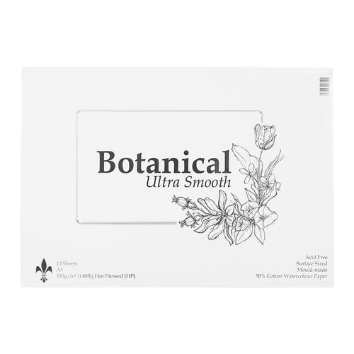 Botanical Ultra Smooth Watercolour Paper Pads A3
