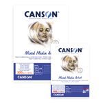 Canson Mixed Media Artist Paper Pad A3 300gsm (25 Sheets) preview