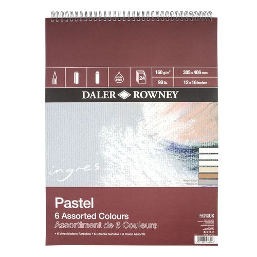 Daler Rowney Ingres Pastel Paper Pad 16" x 12"