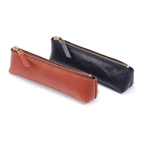 Derwent Leather Pencil Case Tan