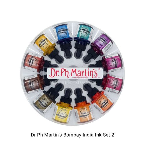 Dr Ph Martins Bombay India Ink 12 x 30ml Sets 2