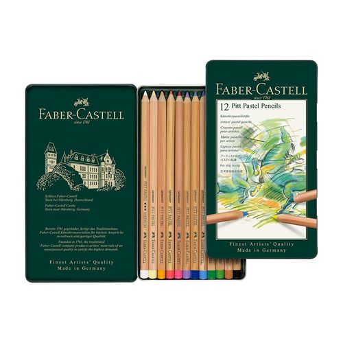 Faber-Castell PITT Artists' Pastel Pencil Sets Tin of 12
