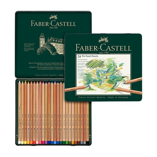 Faber-Castell PITT Artists' Pastel Pencil Sets Tin of 24